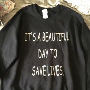 Grey's anatomy pull over sweatshirt